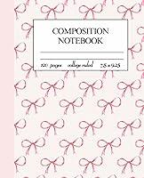 Algopix Similar Product 10 - Composition Notebook Cute Pink Bows