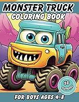 Algopix Similar Product 3 - Monster Truck Coloring Book for Boys