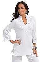Algopix Similar Product 1 - Roamans Womens Plus Size Eyelet