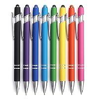 Algopix Similar Product 17 - 8 Pack Ballpoint Pen 2in1 Stylus