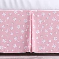 Algopix Similar Product 8 - Pink Crib Skirt for Boy Girl Pleated