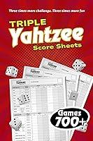 Algopix Similar Product 9 - Triple Yahtzee Score Sheets Score