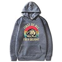 Algopix Similar Product 6 - NUFR First Of All I m A Delight Hoodie