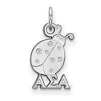 Algopix Similar Product 12 - Sterling Silver LogoArt Alpha Sigma