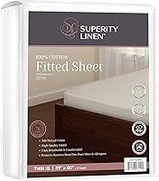 Algopix Similar Product 7 - Superity Linen King Fitted Sheet Made