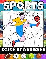 Algopix Similar Product 10 - Sports Color By Numbers Coloring Book