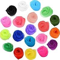 Algopix Similar Product 8 - TecUnite 20 Pieces Chiffon Scarf Women