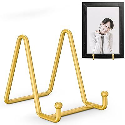 2 Pack 6 Inch Iron Display Stand Easel Plate Photo Holder Picture