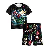 Algopix Similar Product 13 - GUQILI Kids Bens Aliens TShirt Set