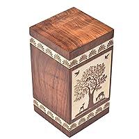 Algopix Similar Product 4 - Wooden urn for human ashes urn box for