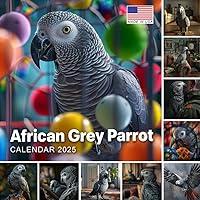 Algopix Similar Product 3 - African Grey Parrot Calendar 2025 365