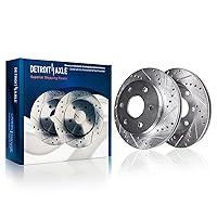 Algopix Similar Product 13 - Detroit Axle  Front Brake Rotors for