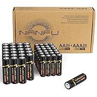 Algopix Similar Product 8 - NANFU AA  AAA Batteries 48 Combo Pack