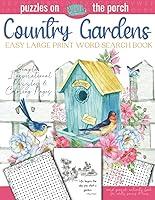 Algopix Similar Product 18 - Country Gardens Large Print Easy Word