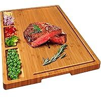 Algopix Similar Product 10 - HHXRISE Large Bamboo Cutting Board With