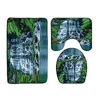 Algopix Similar Product 3 - HHKJKJ 3 Piece Forest Waterfall Bath