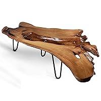 Algopix Similar Product 14 - BTEOBFY Live Edge Coffee Table Natural