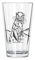 Algopix Similar Product 17 - Corkology River Otter Pint Glass, Clear