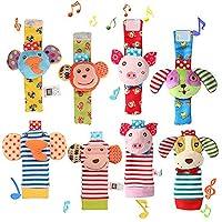 Algopix Similar Product 7 - ThinkMax Wrist Foot Rattles for Baby 8