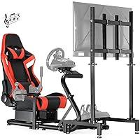 Algopix Similar Product 6 - Anman Racing Sim Cockpit TV Monitor Red