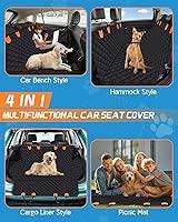 Yuntec Dog Car Seat Cover, Back Seat Cover for Dogs Pet Car Seat Protector  Waterproof Bench Car Seat Cover, Non-Slip Reat Seat Cover fits Middle