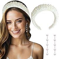 Algopix Similar Product 20 - JeVenis Pearl Bridal Hair Clip Bridal