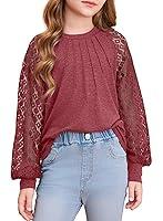 Algopix Similar Product 2 - blibean Girl Fall Blouse Semi Formal