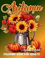 Algopix Similar Product 11 - Autumn Coloring Book For Adults 50