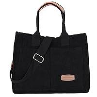 Algopix Similar Product 14 - Womens Corduroy Tote Bag with Pockets