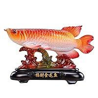 Algopix Similar Product 11 - Feng Shui Fish Statue Golden Dragon