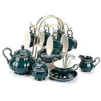 Algopix Similar Product 8 - CHENPHMC Tea Set 22Piece Porcelain