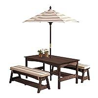 Algopix Similar Product 5 - KidKraft Outdoor Wooden Table  Bench