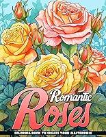 Algopix Similar Product 2 - Romantic Roses Coloring Book