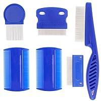 Algopix Similar Product 3 - Flea Comb for Dogs 6 Pcs Lice Combs