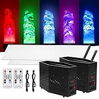 Algopix Similar Product 12 - ZLPOWER 2PCS RGB Fake Fire Flame Light