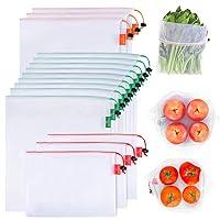 Algopix Similar Product 4 - GOGOODA 15 Pcs Premium Reusable Produce