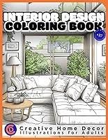 Algopix Similar Product 16 - Interior Design Coloring Book Creative