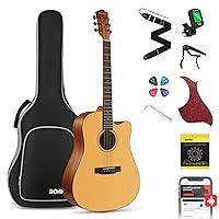 Algopix Similar Product 19 - Donner 41 Acoustic Guitar Bundle for