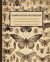 Algopix Similar Product 20 - Vintage Butterfly Composition Notebook