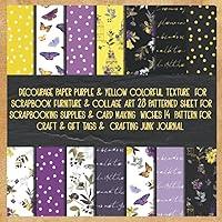 Algopix Similar Product 7 - decoupage paper purple  yellow