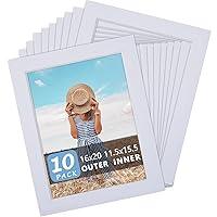 Algopix Similar Product 10 - Somime 10 Pack PreCut 16x20 White