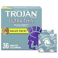 Algopix Similar Product 16 - TROJAN Ultra Thin Condoms For Ultra