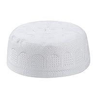 Algopix Similar Product 14 - RUIXIA Men Muslim Prayer Kufi Hat Skull