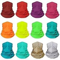 Algopix Similar Product 2 - 12 pcs Breathable Neck Gaiter Face