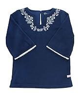 Algopix Similar Product 3 - RuffleButts Girls Navy Terry Tunic
