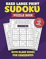 Algopix Similar Product 16 - Hard Large Print Sudoku Puzzle Book for