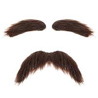 Algopix Similar Product 7 - YUXIANLB Fake Mustache and Eyebrows