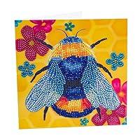 Algopix Similar Product 9 - Floral Bumblebee 18x18cm Crystal Art