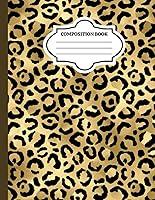 Algopix Similar Product 9 - Notebook Modern Gold Leopard