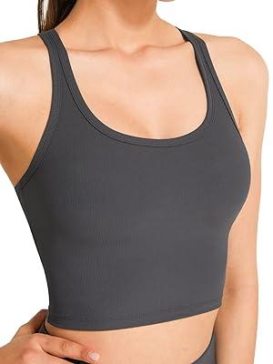 Best Deal for KIKIWING Ribbed Sports Bra for Women Seamless Sports Bra